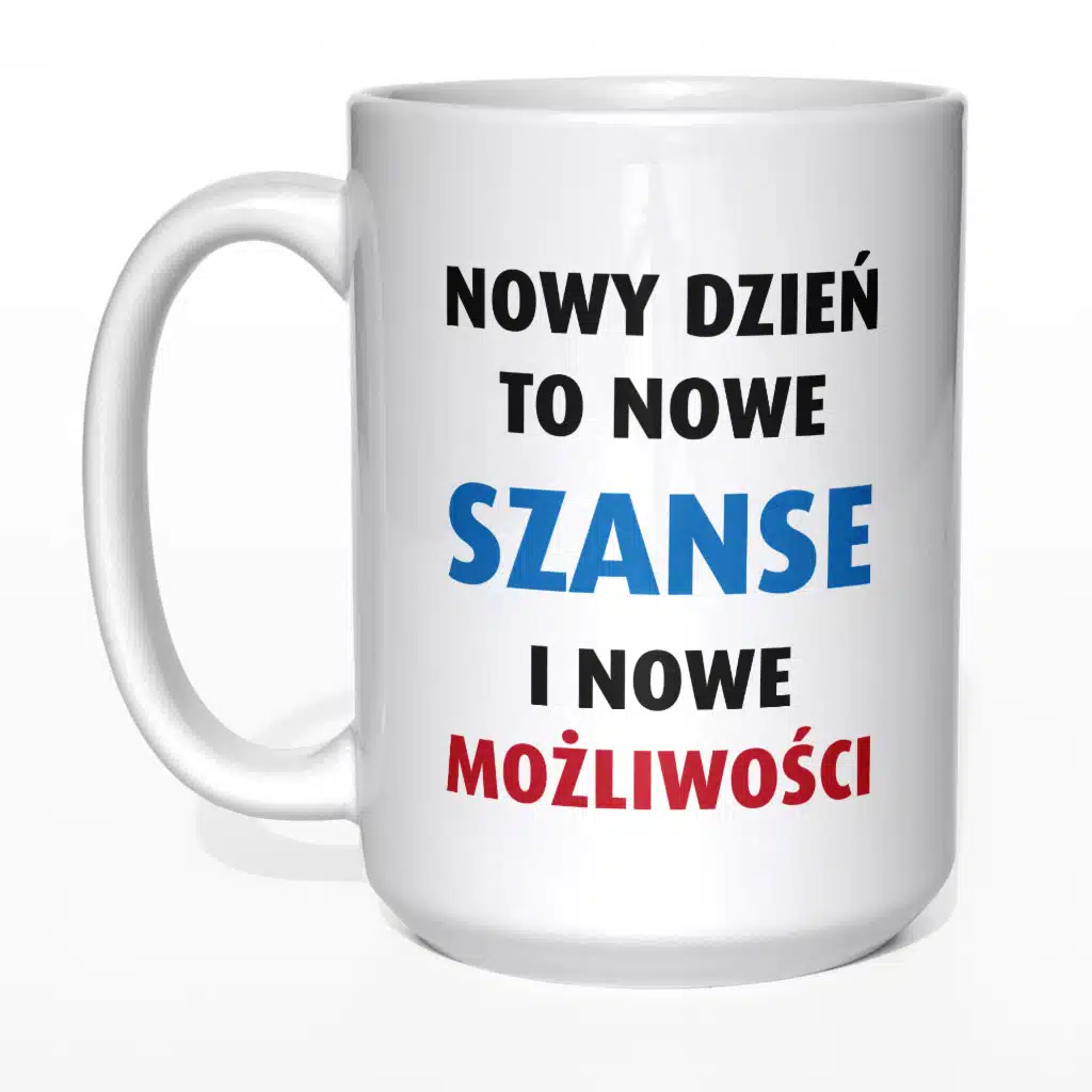 Nowy dzień to nowe szanse kubek - zdjęcie 5