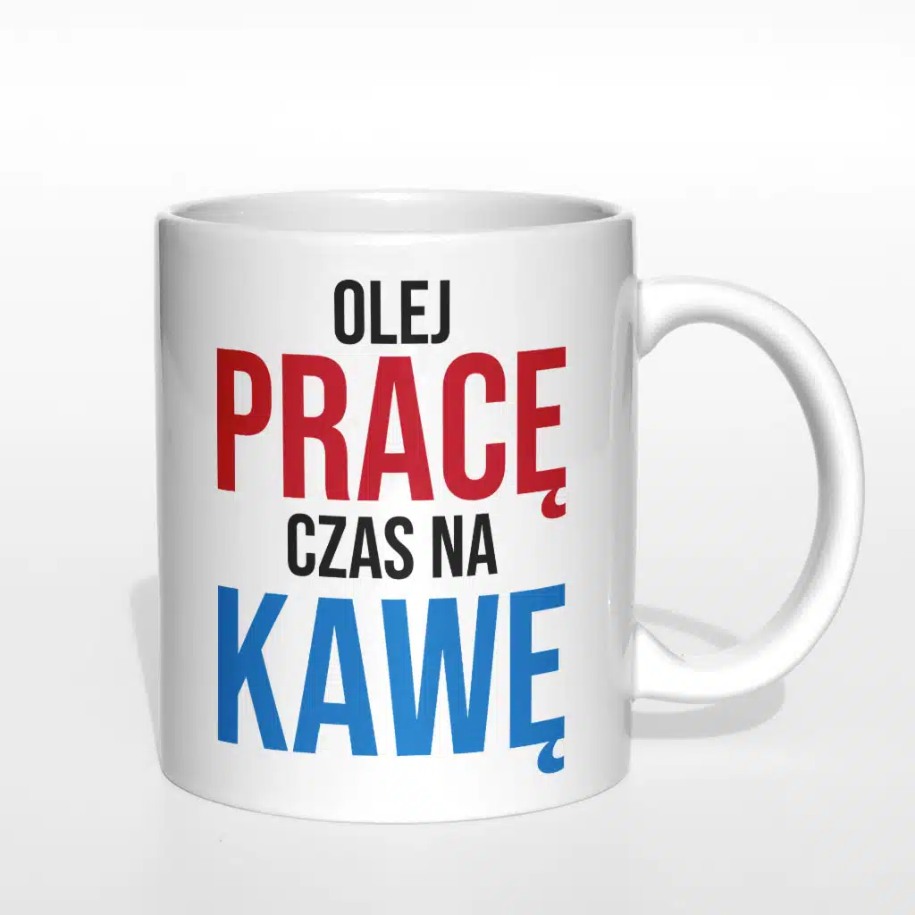 Olej pracę czas na kawę kubek - zdjęcie 2