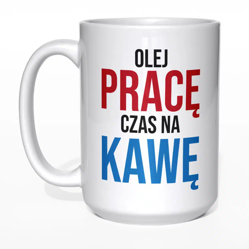 Olej pracę czas na kawę kubek - zdjęcie 3