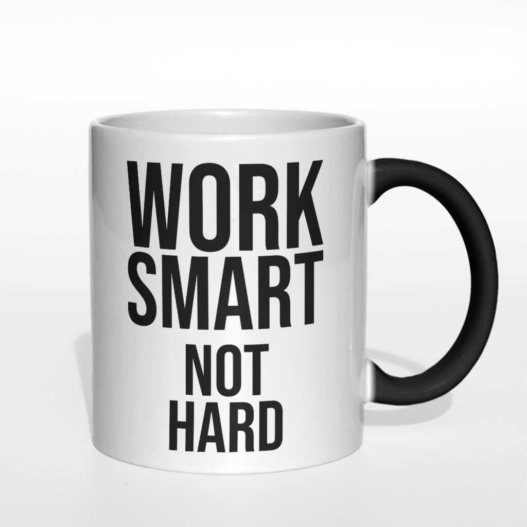 Work smart not hard kubek - zdjęcie 2