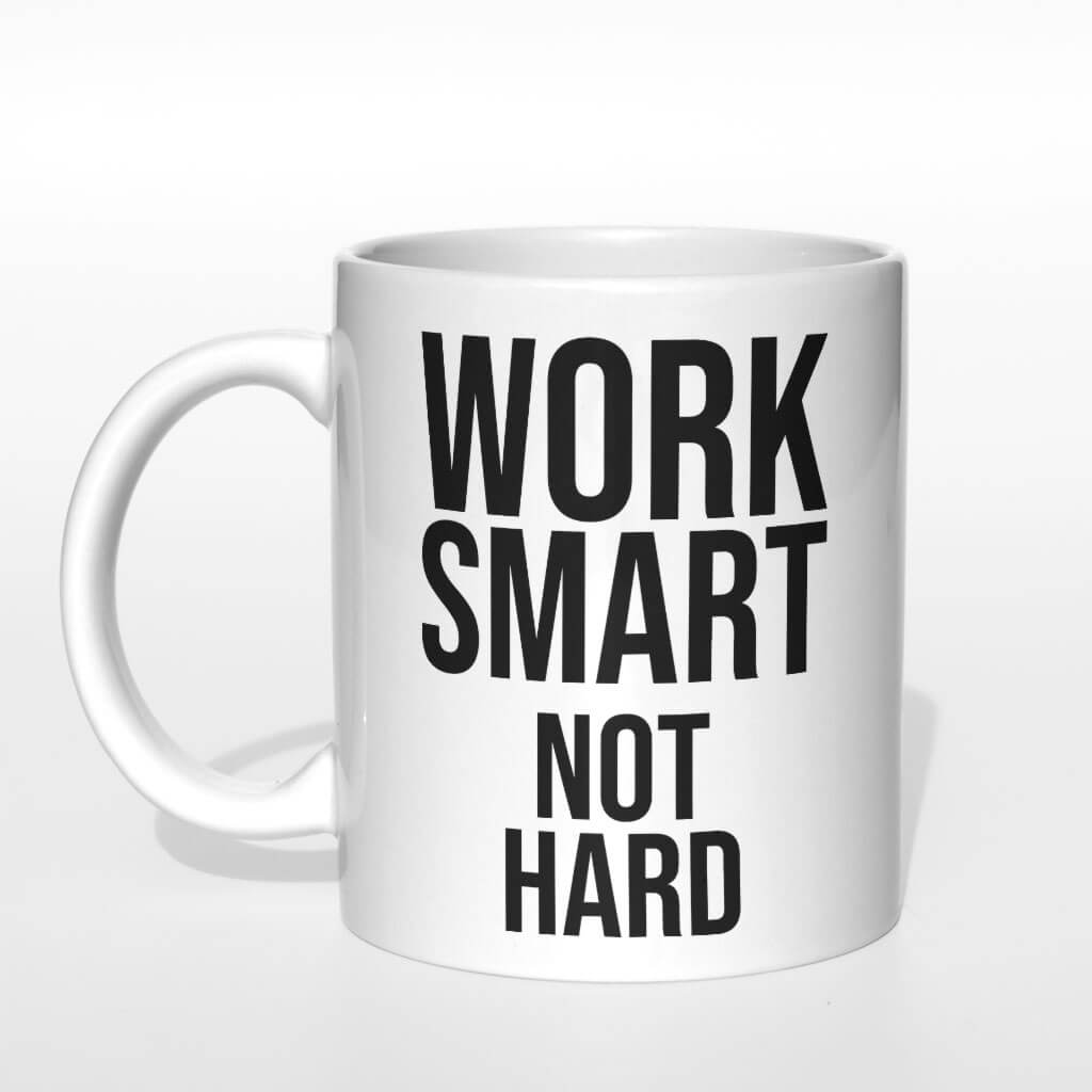 Work smart not hard kubek - zdjęcie 3