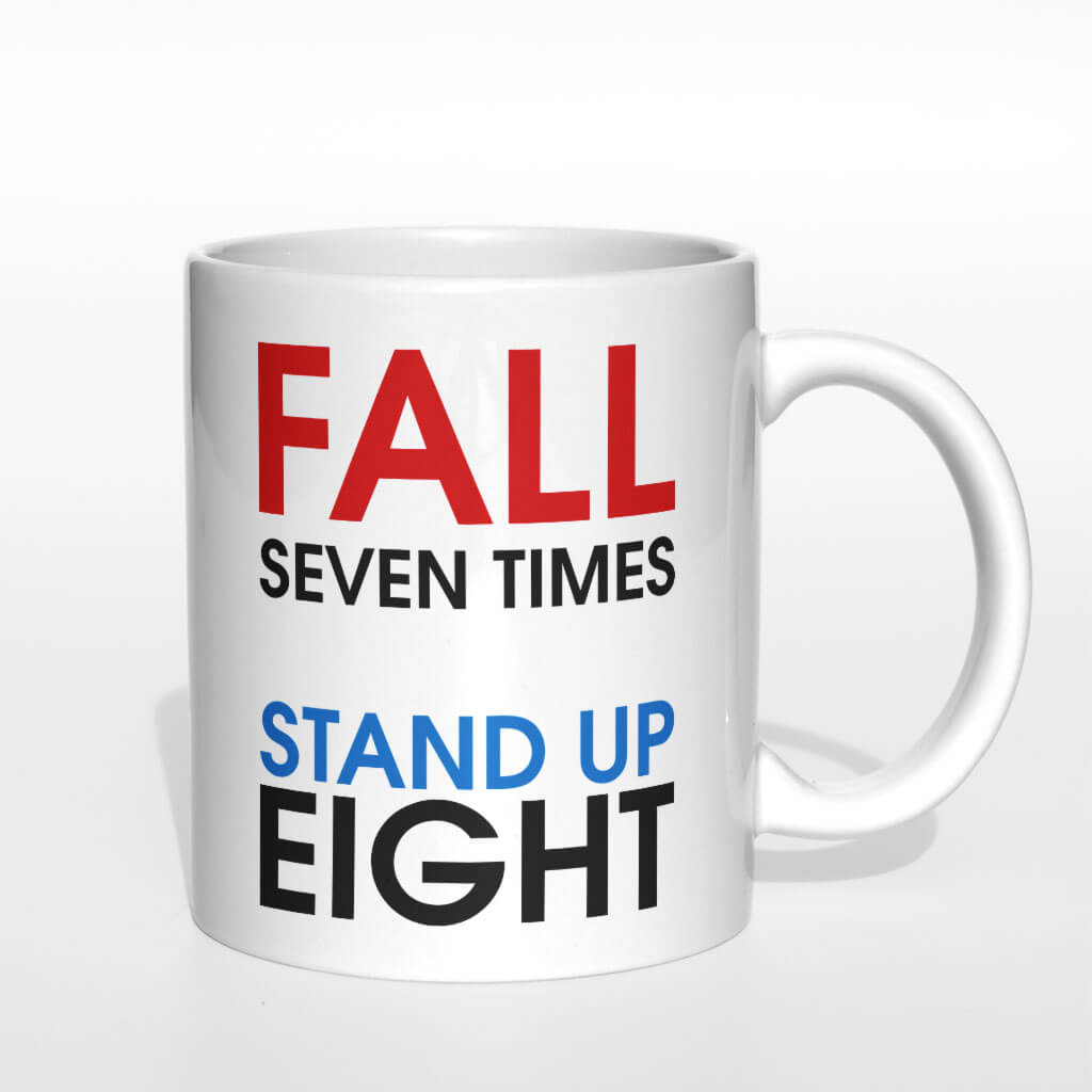 Fall seven times stand up eight kubek - zdjęcie 4