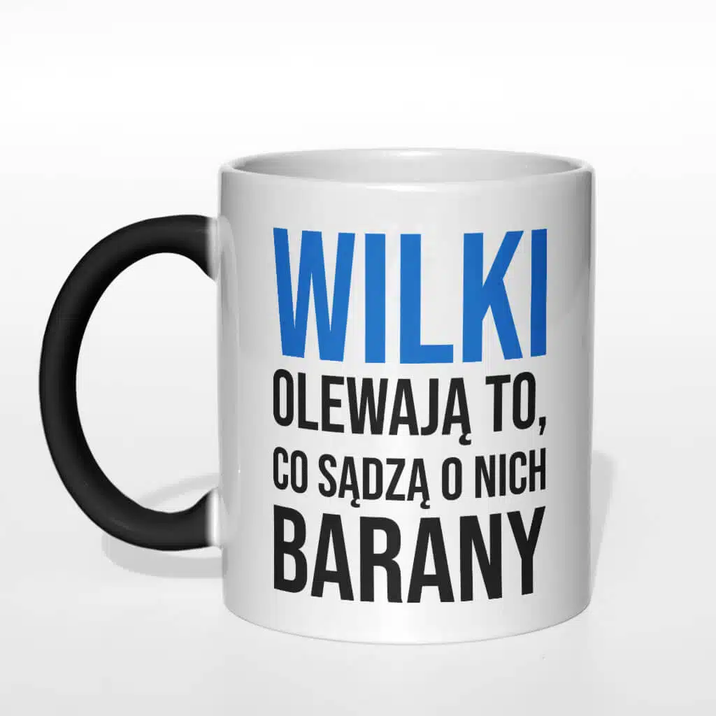 Wilki olewają to co sądzą o nich barany kubek - zdjęcie 1