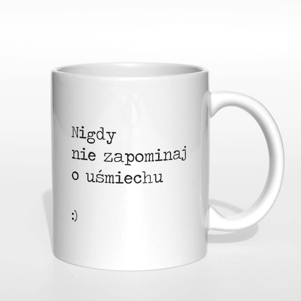 Nigdy nie zapominaj o uśmiechu kubek - zdjęcie 2