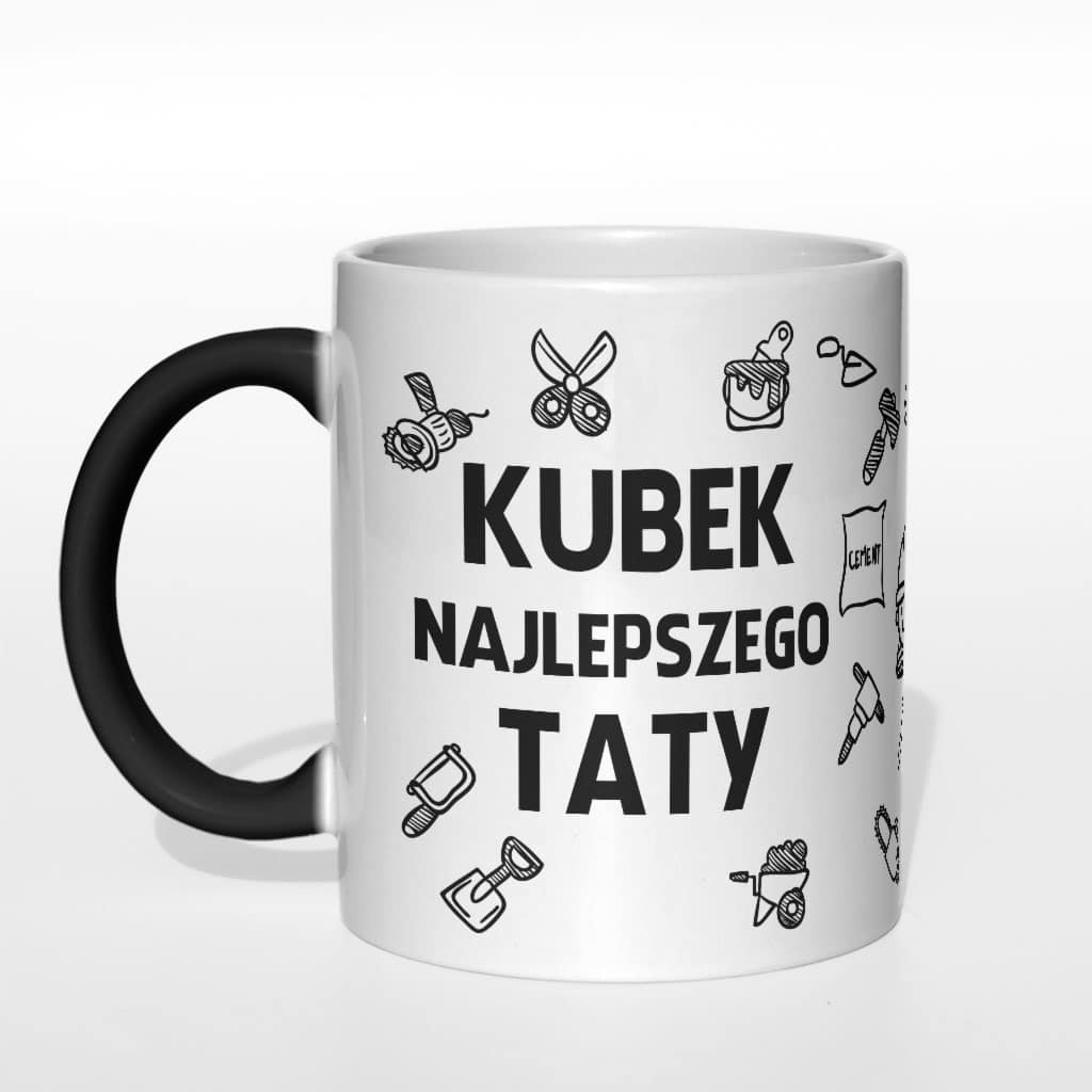 Kubek najlepszego taty - wersja czarna - zdjęcie 1