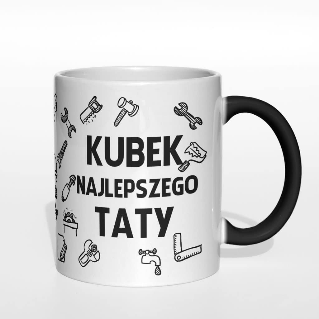 Kubek najlepszego taty - wersja czarna - zdjęcie 2