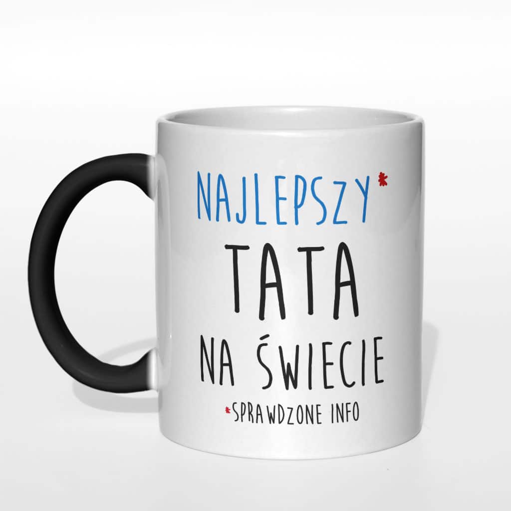 Najlepszy tata na świecie sprawdzone info kubek - zdjęcie 5