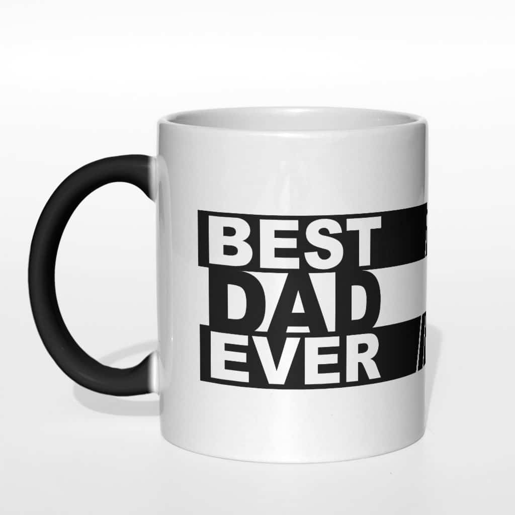 Best Dad Ever paski kubek - zdjęcie 1