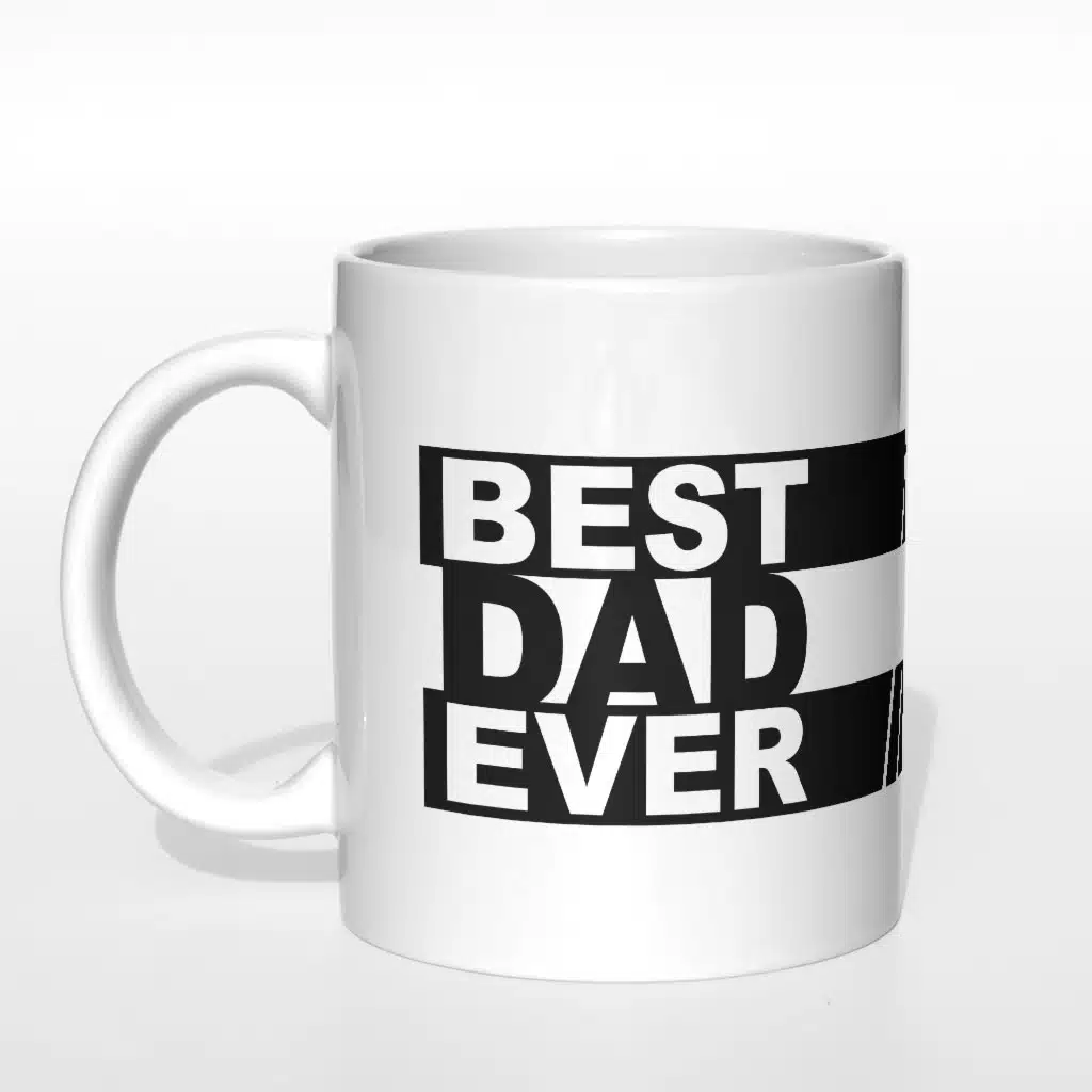 Best Dad Ever paski kubek - zdjęcie 3