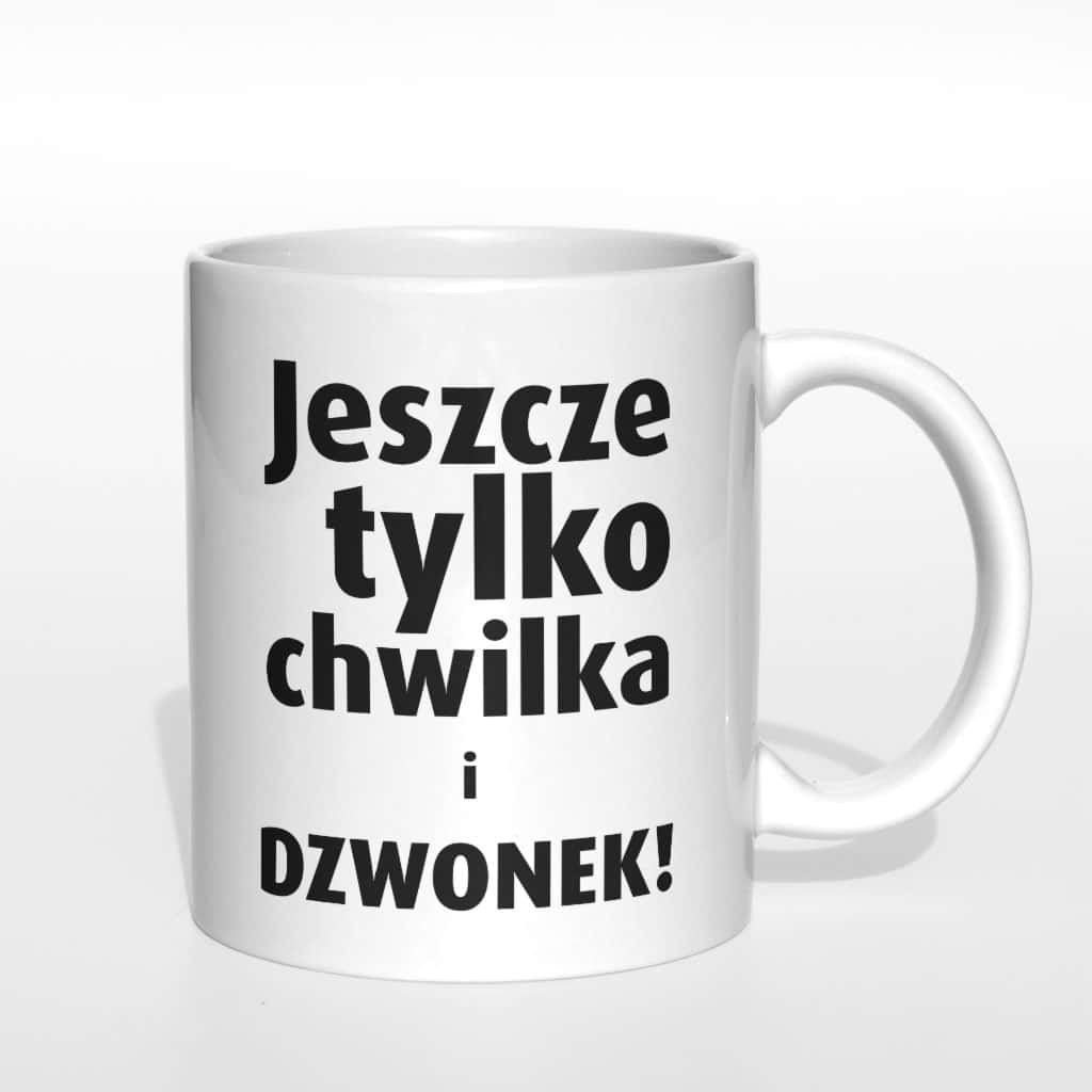 Jeszcze tylko chwilka i dzwonek! kubek - zdjęcie 4