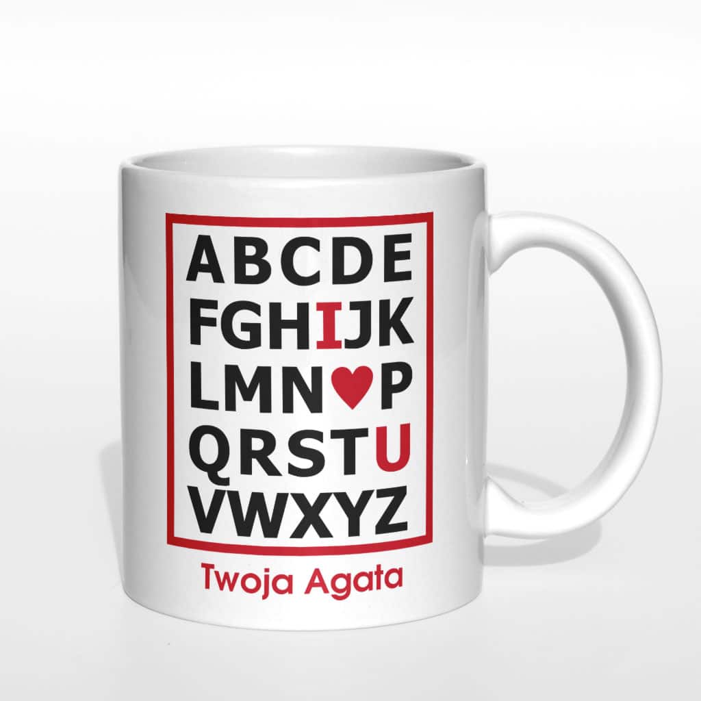 Abecadło miłości kubek - zdjęcie 4