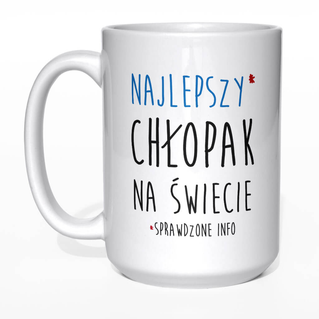 Najlepszy chłopak na świecie kubek - zdjęcie 1