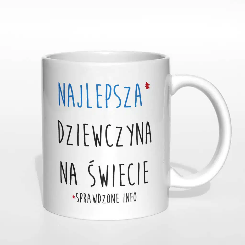Najlepsza dziewczyna na świecie kubek - zdjęcie 4