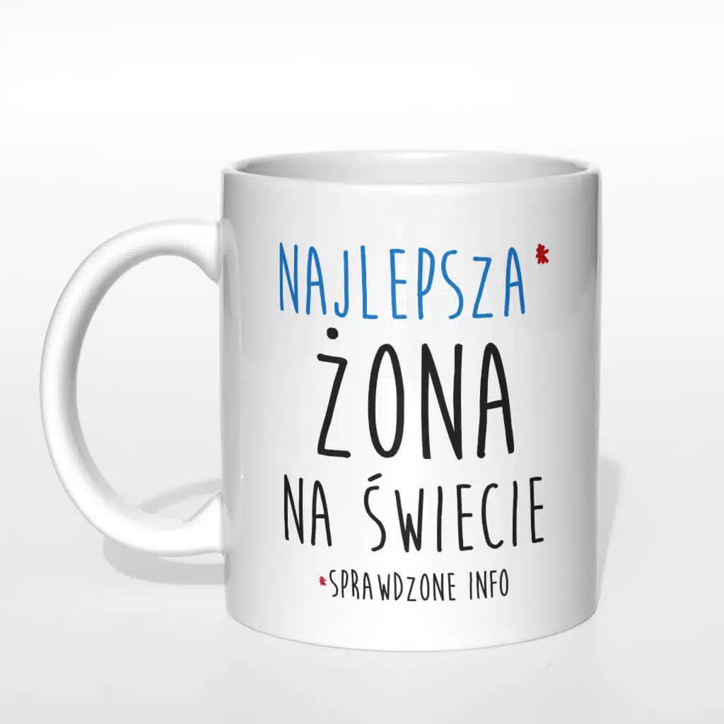 Najlepsza żona na świecie kubek - zdjęcie 1
