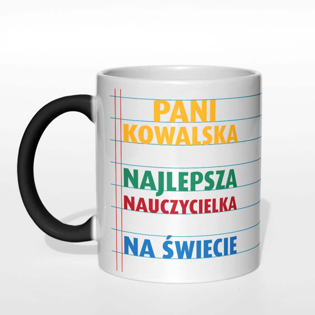 Pani (Nazwisko), najlepsza nauczycielka na świecie kubek - zdjęcie 5