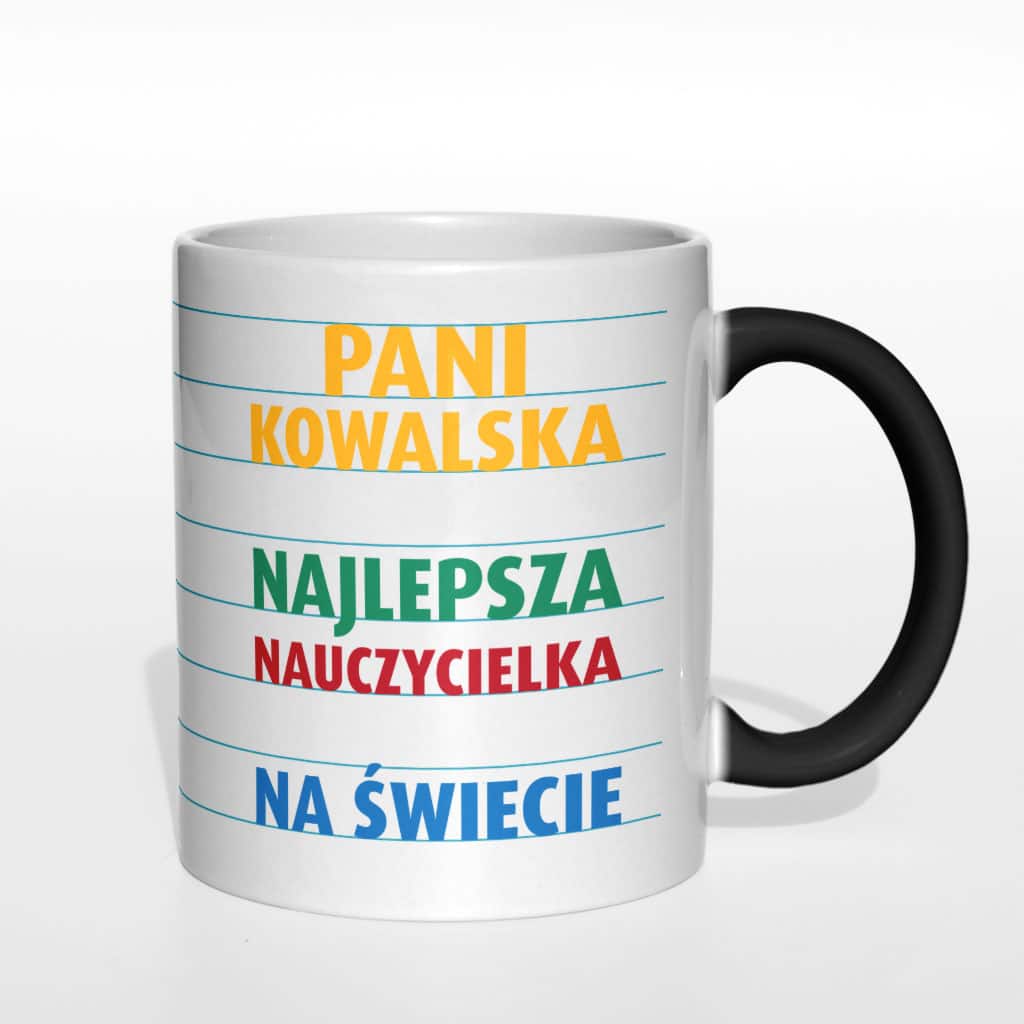 Pani (Nazwisko), najlepsza nauczycielka na świecie kubek - zdjęcie 6