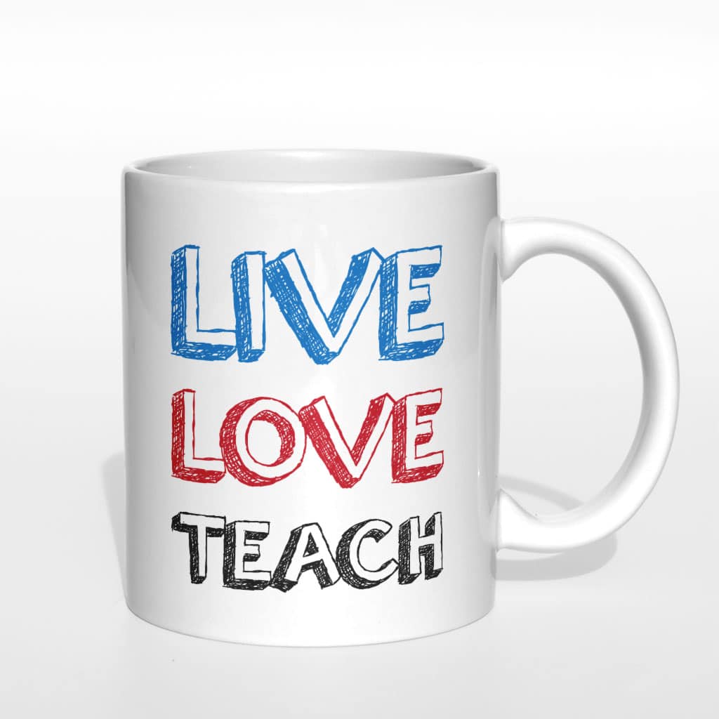 Live love teach kubek - zdjęcie 4