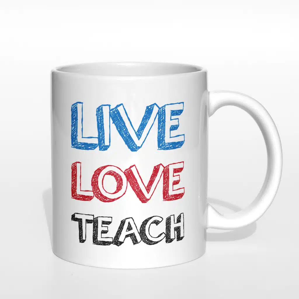 Live love teach kubek - zdjęcie 4