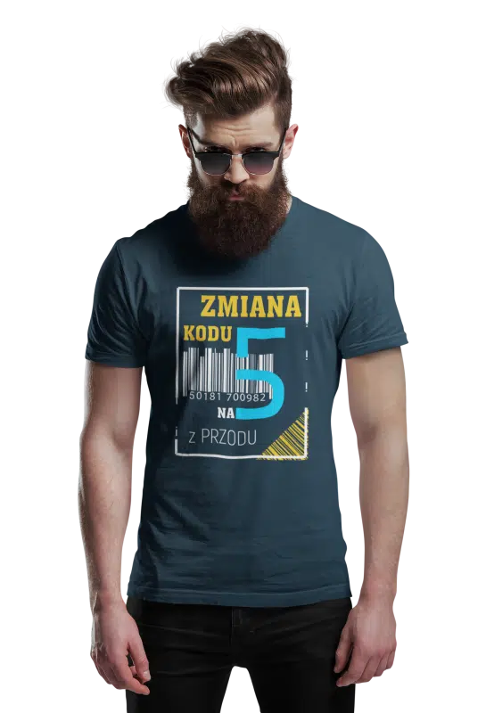 Koszulka na urodziny ZMIANA KODU (wybierz wiek) - zdjęcie 4
