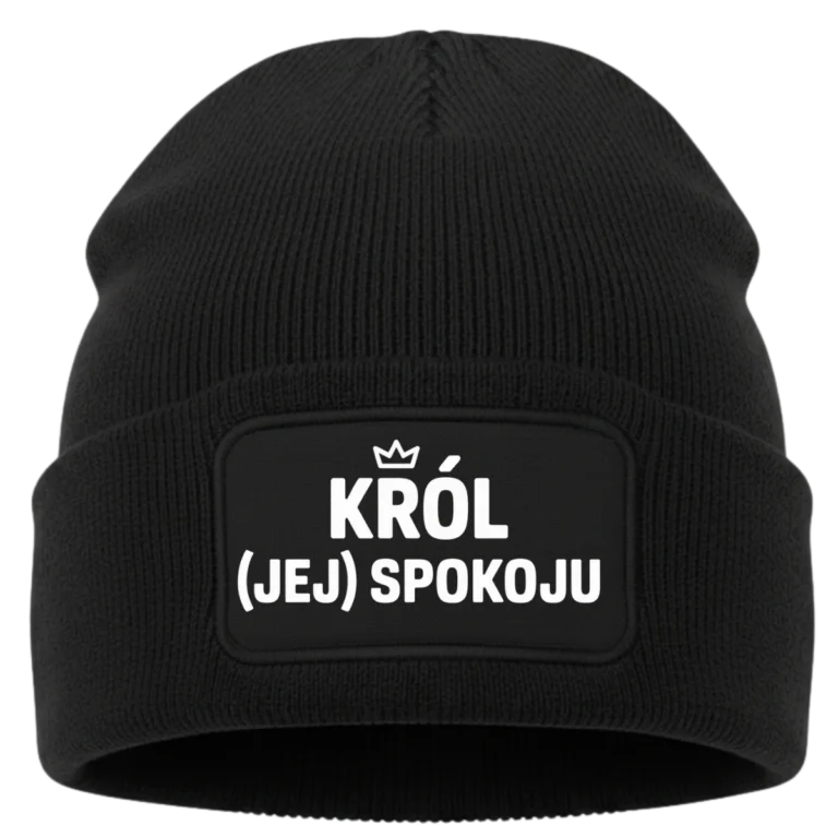 Czapka zimowa dla niego - „Król (jej) spokoju”